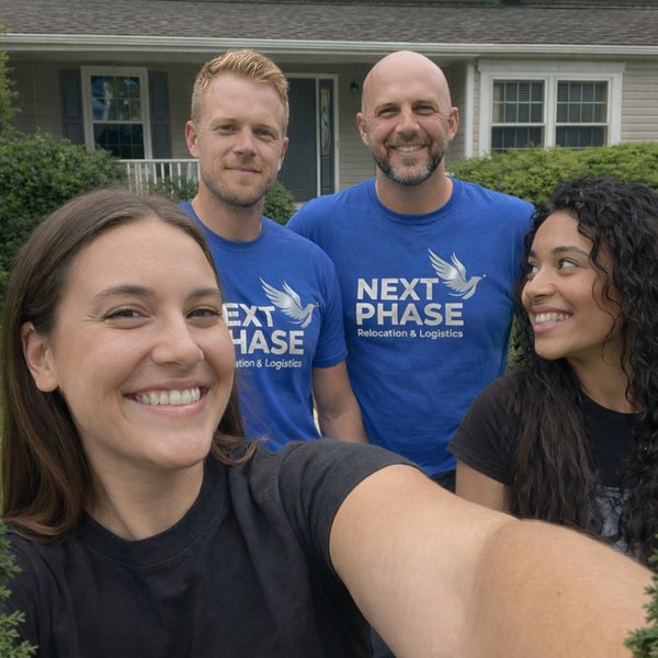 Friendly moving truck driver